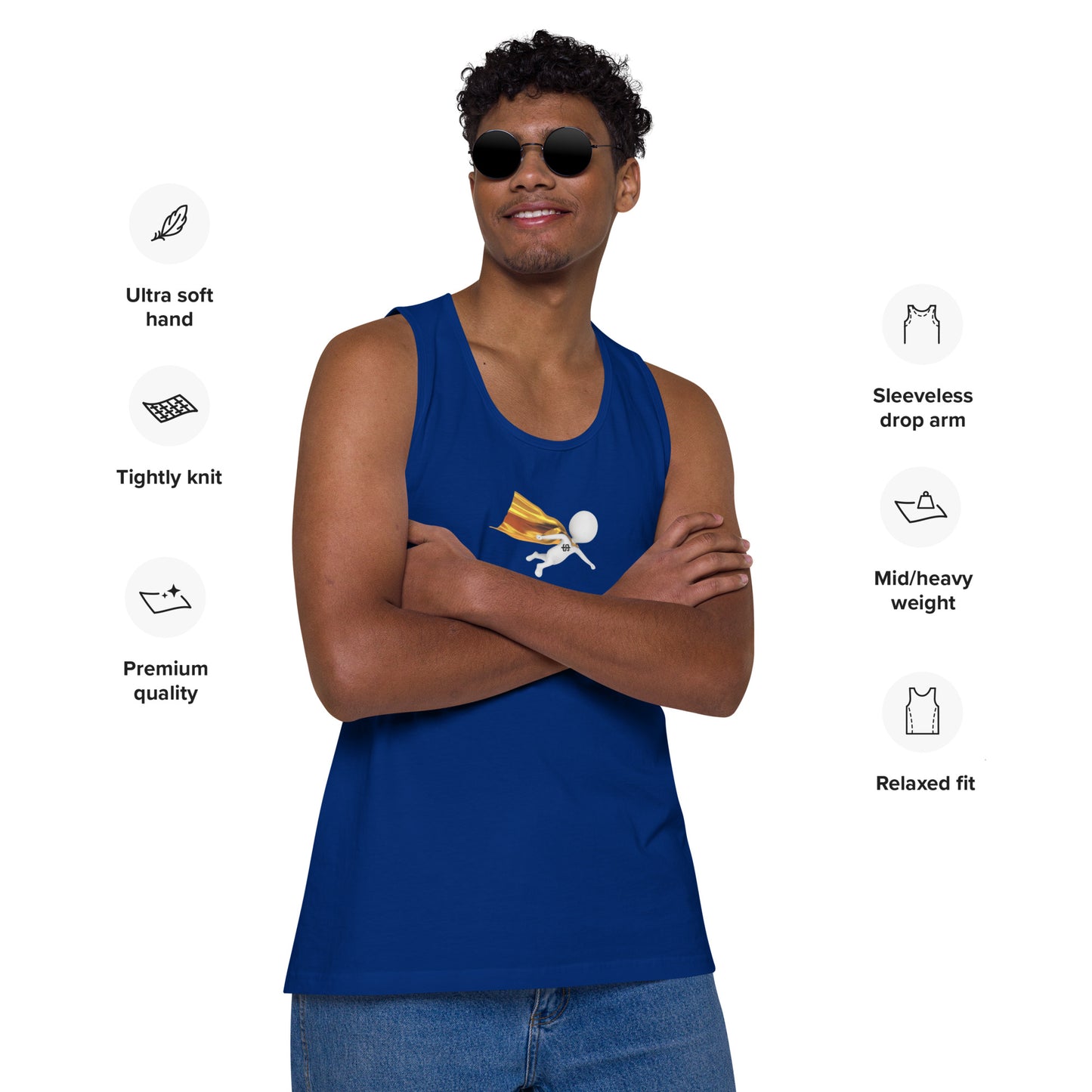 SuPeRKiDViCiouZ MEN'S premium tank top