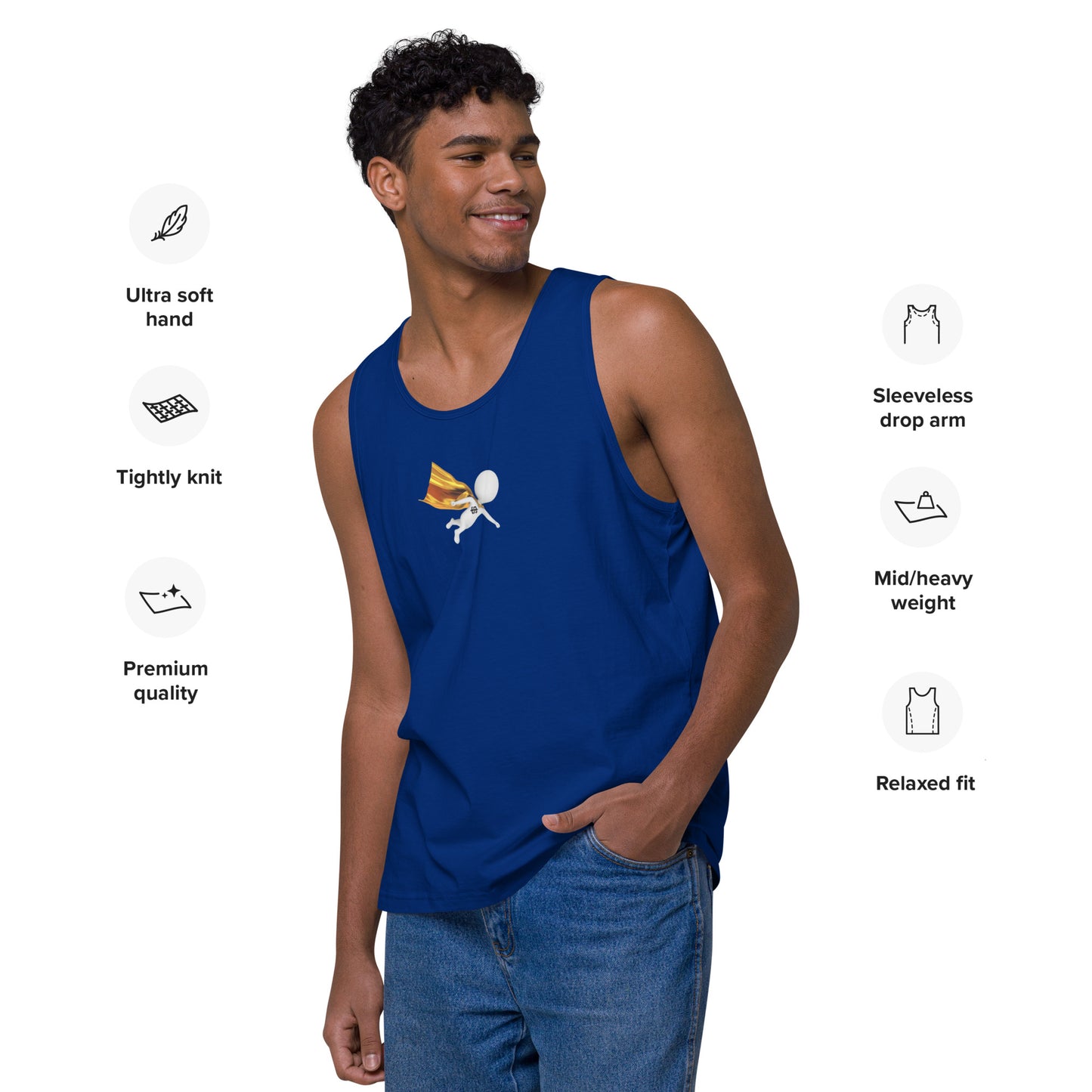 SuPeRKiDViCiouZ MEN'S premium tank top