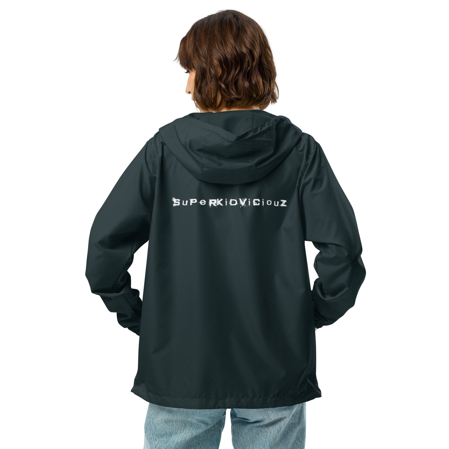super Unisex lightweight zip up windbreaker
