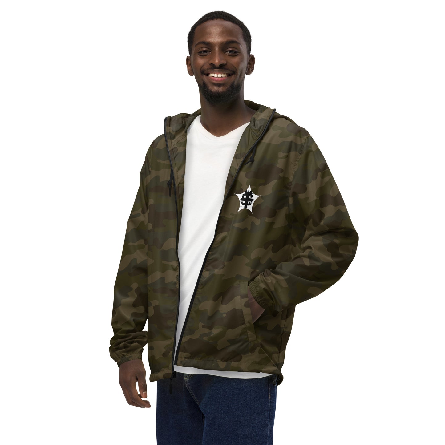 super Unisex lightweight zip up windbreaker