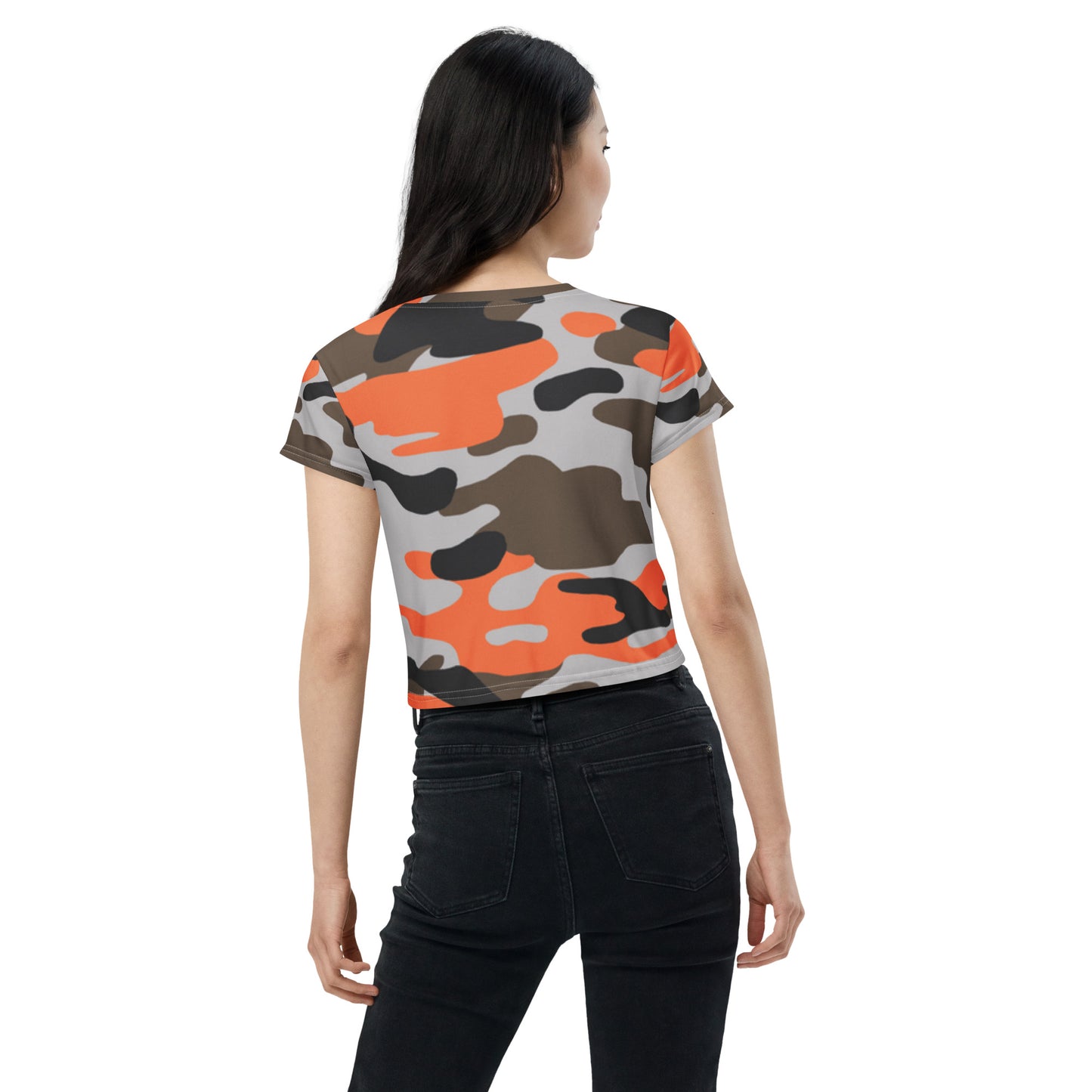 SUPA CAMOUFLAGE All-Over Print Crop Tee