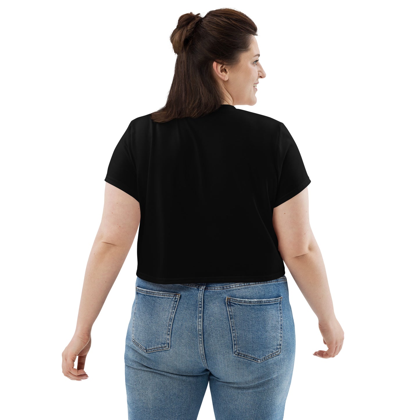 Voyea   All-Over Print Crop Tee