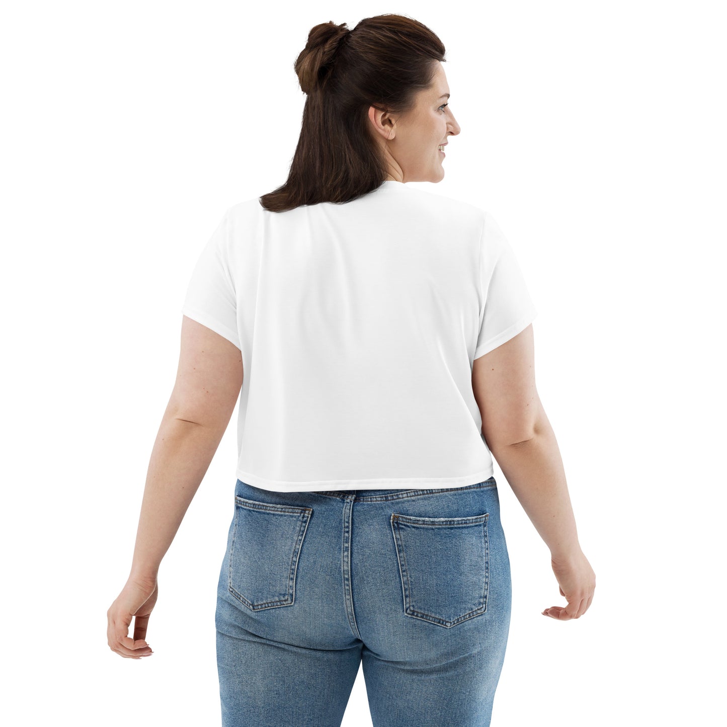 Voyea All-Over Print Crop Tee