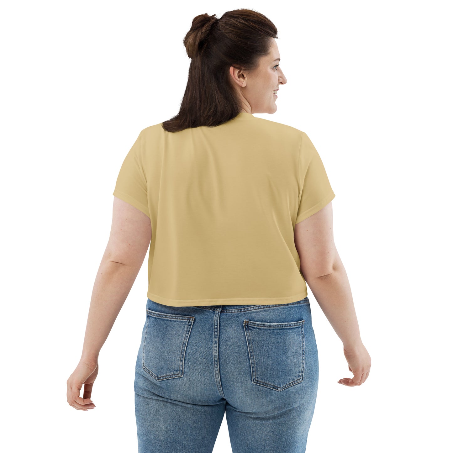 Voyea nAll-Over Print Crop Tee