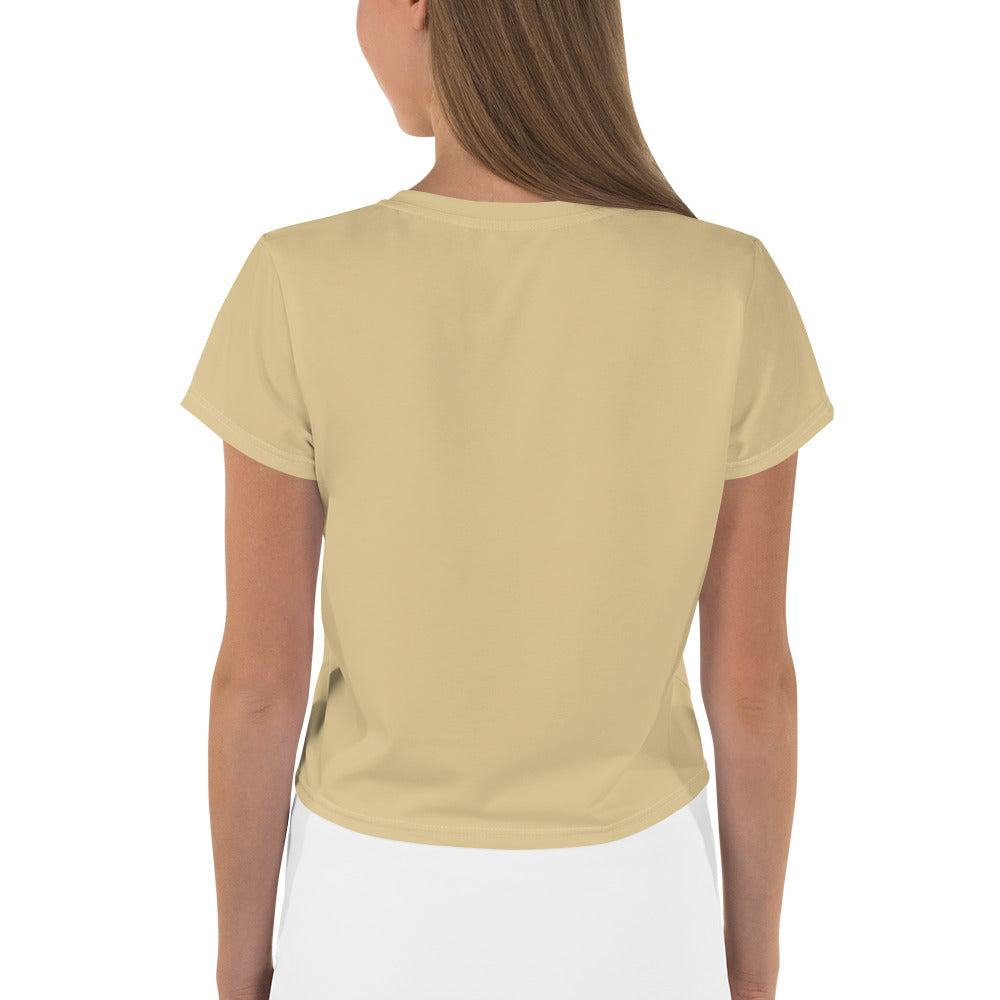 Voyea nAll-Over Print Crop Tee