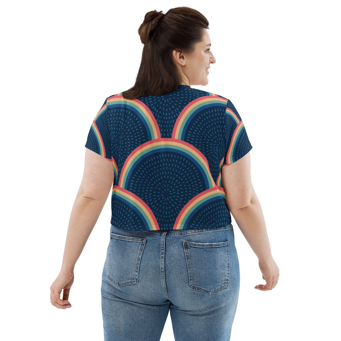 SUPA All-Over Print Crop Tee