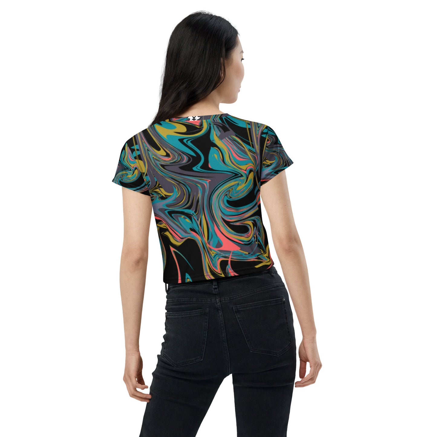 SUPA All-Over Print Crop Tee