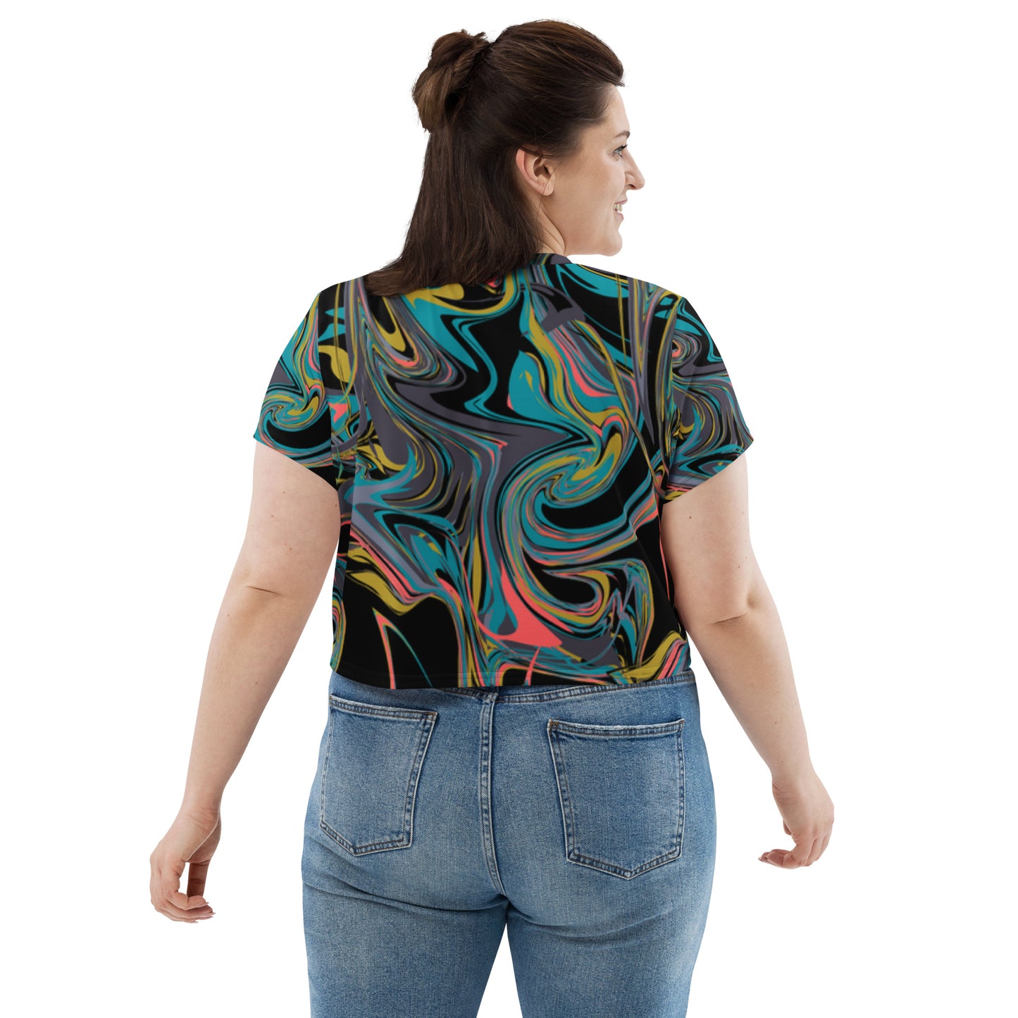SUPA All-Over Print Crop Tee