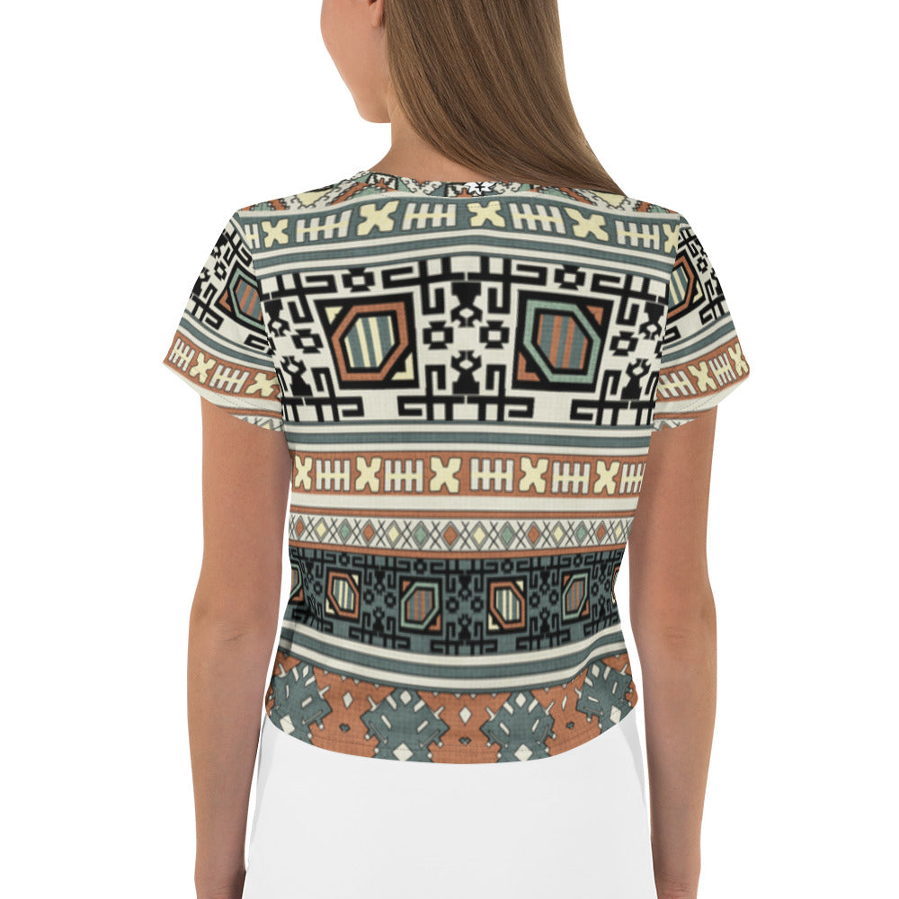 SUPA All-Over Print Crop Tee