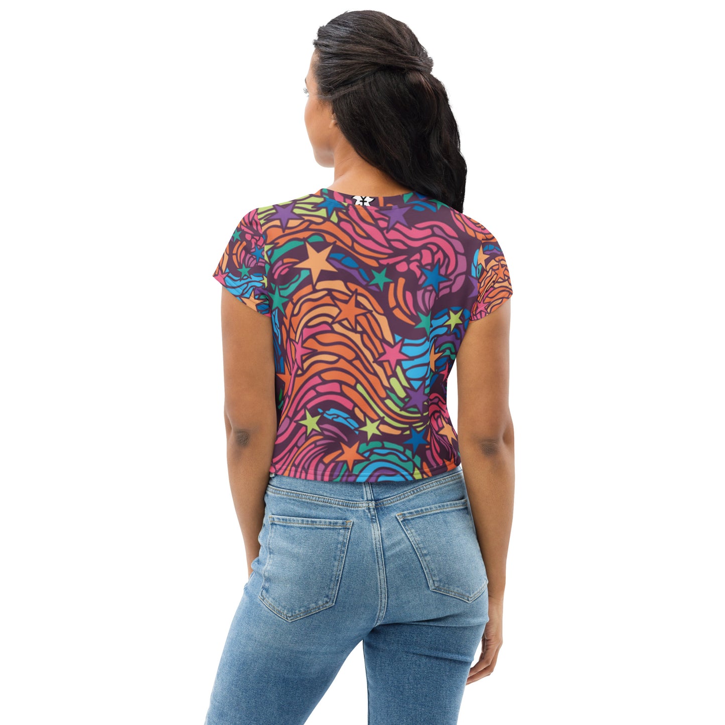 supa All-Over Print Crop Tee
