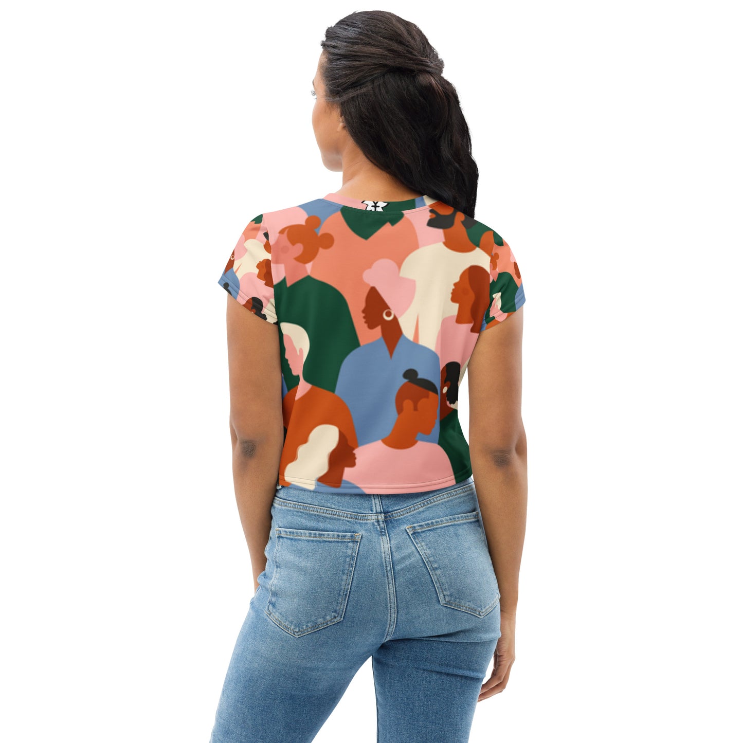 SUPA All-Over Print Crop Tee
