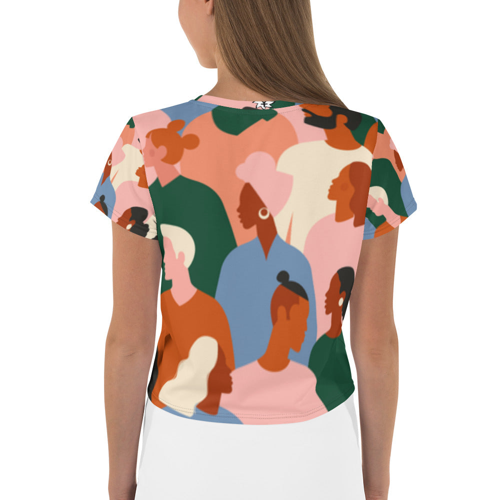 SUPA All-Over Print Crop Tee