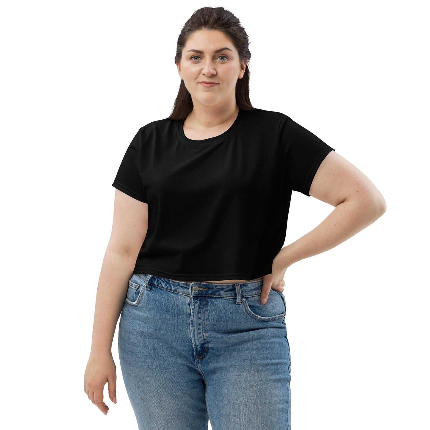 Voyea   All-Over Print Crop Tee