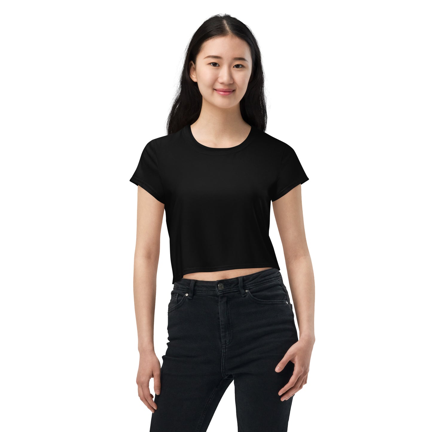Voyea   All-Over Print Crop Tee