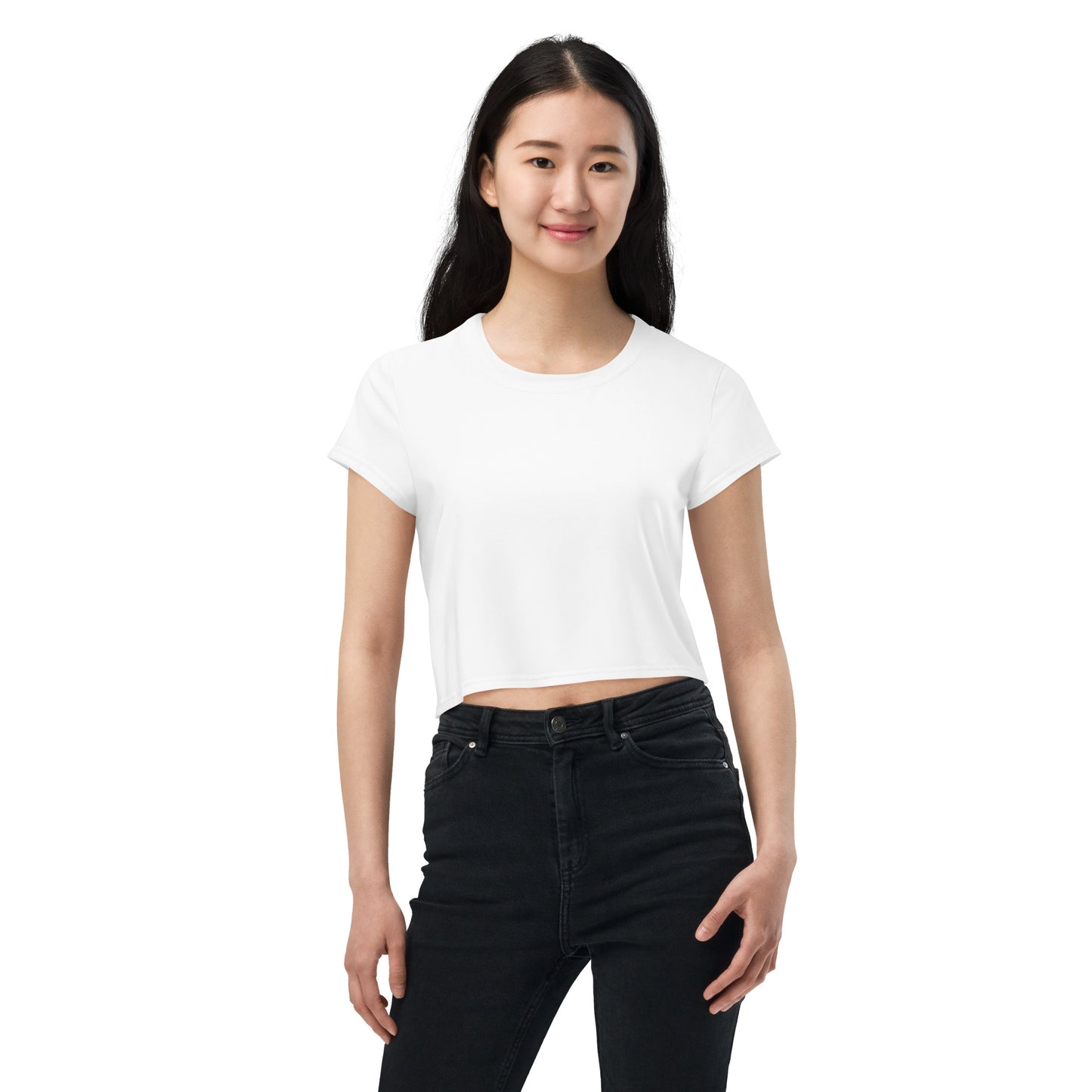 Voyea All-Over Print Crop Tee