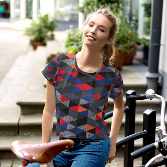SUPA All-Over Print Crop Tee