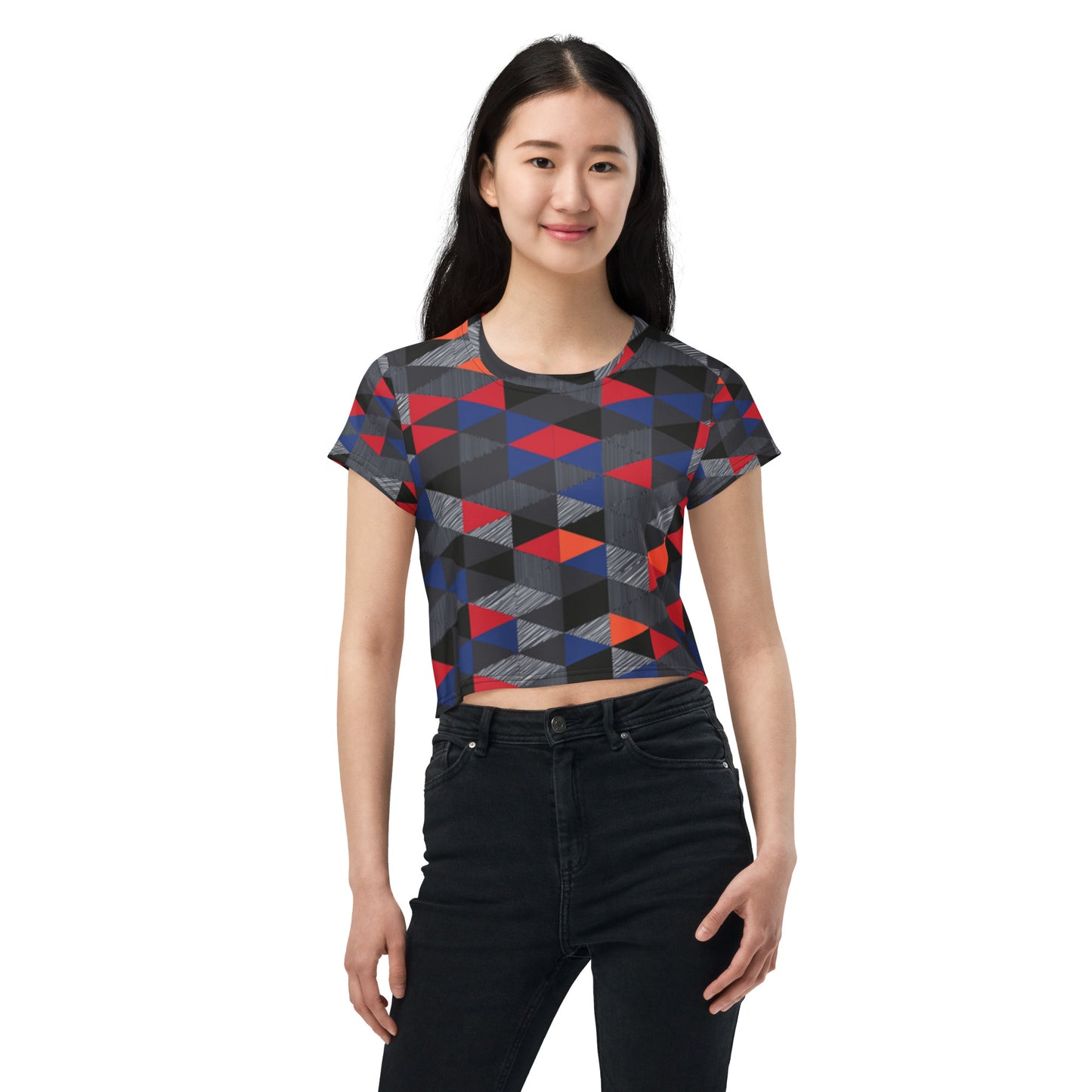 SUPA All-Over Print Crop Tee