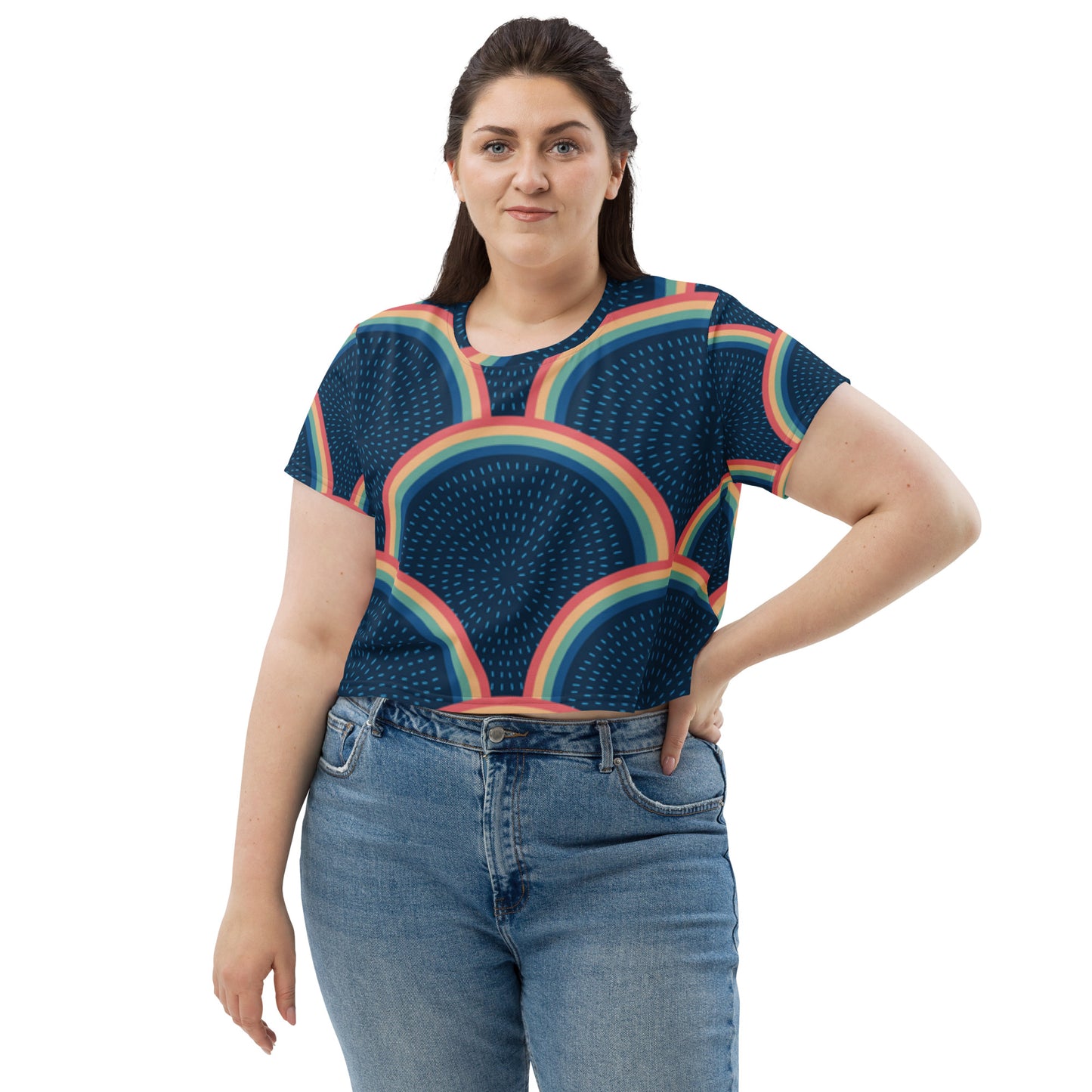SUPA All-Over Print Crop Tee