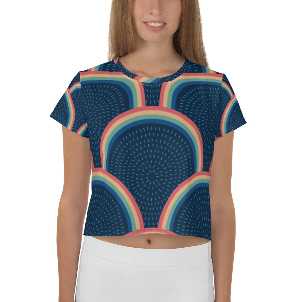 SUPA All-Over Print Crop Tee