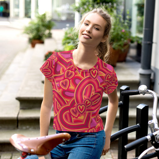 SUPA All-Over Print Crop Tee