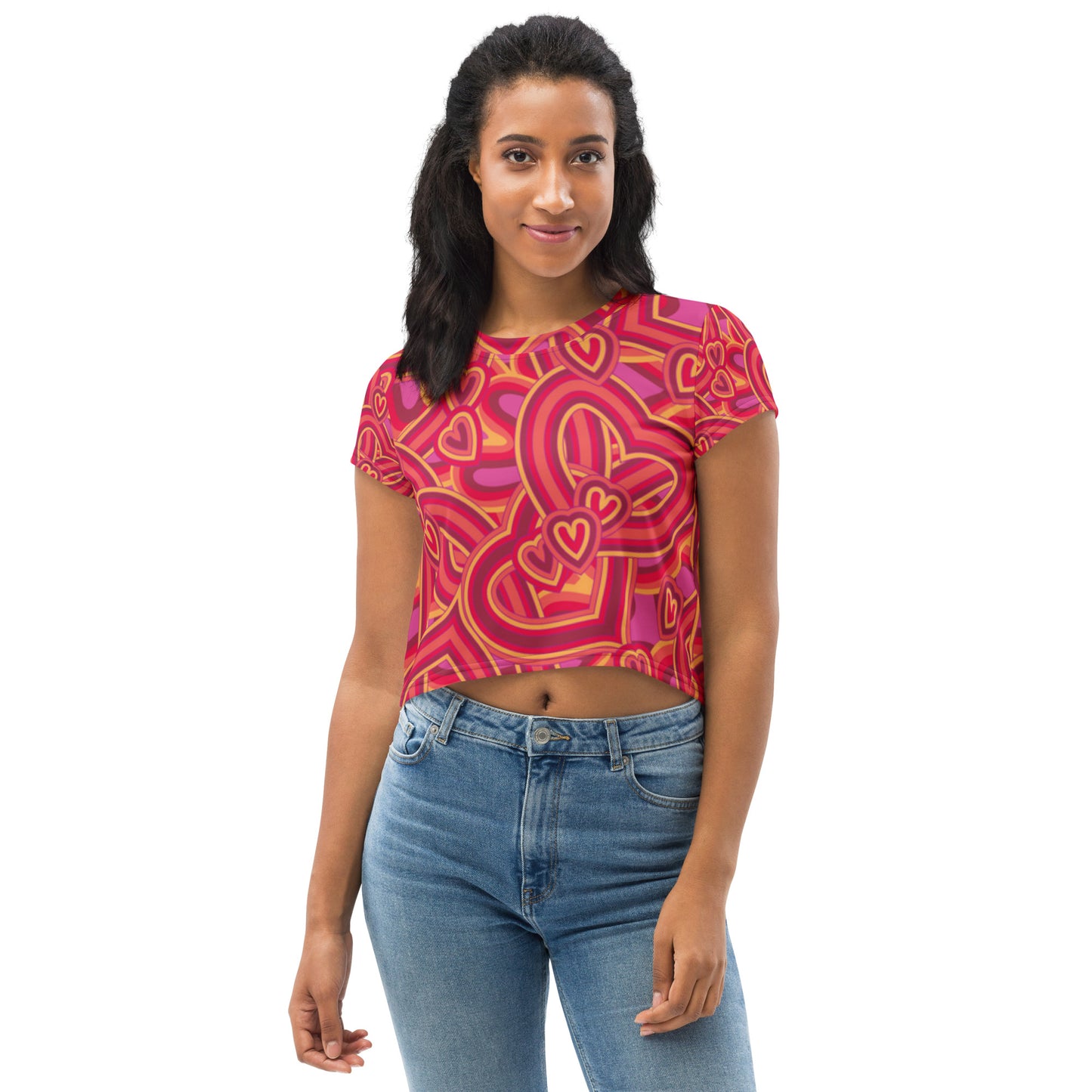 SUPA All-Over Print Crop Tee