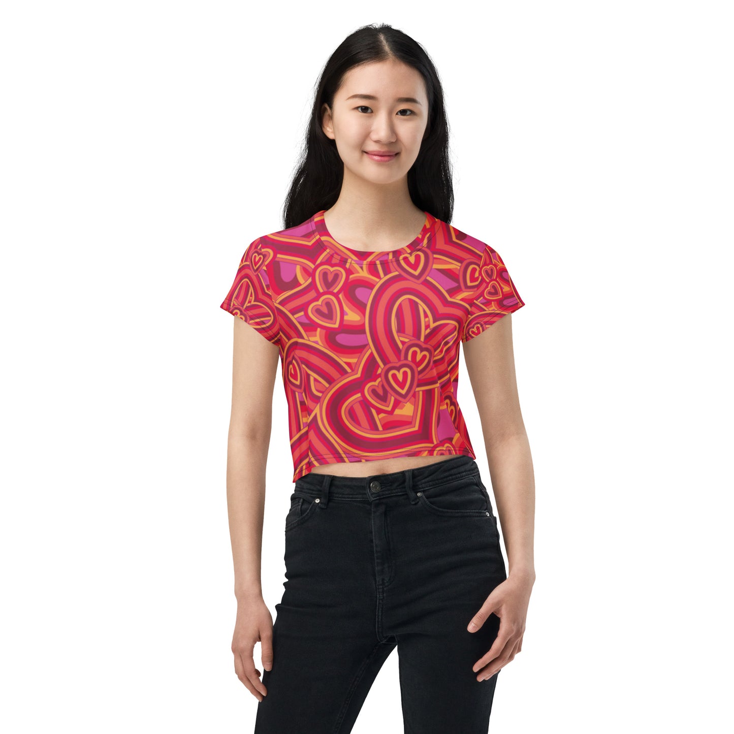 SUPA All-Over Print Crop Tee
