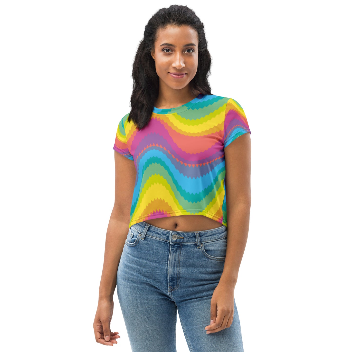 SUPA All-Over Print Crop Tee