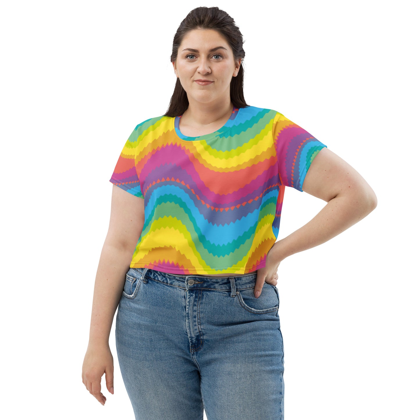 SUPA All-Over Print Crop Tee