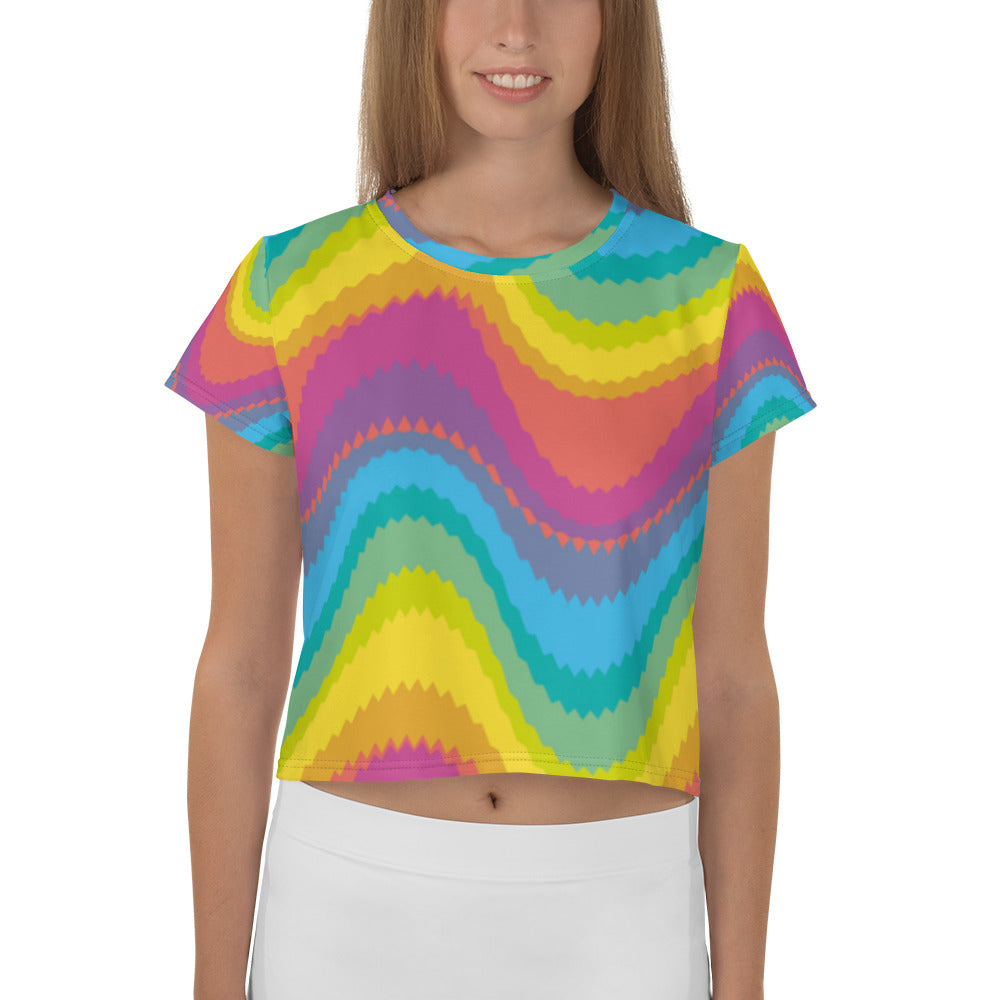 SUPA All-Over Print Crop Tee