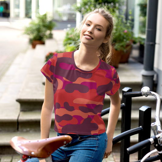 SUPA All-Over Print Crop Tee