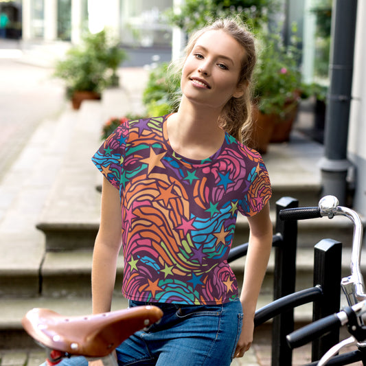 supa All-Over Print Crop Tee