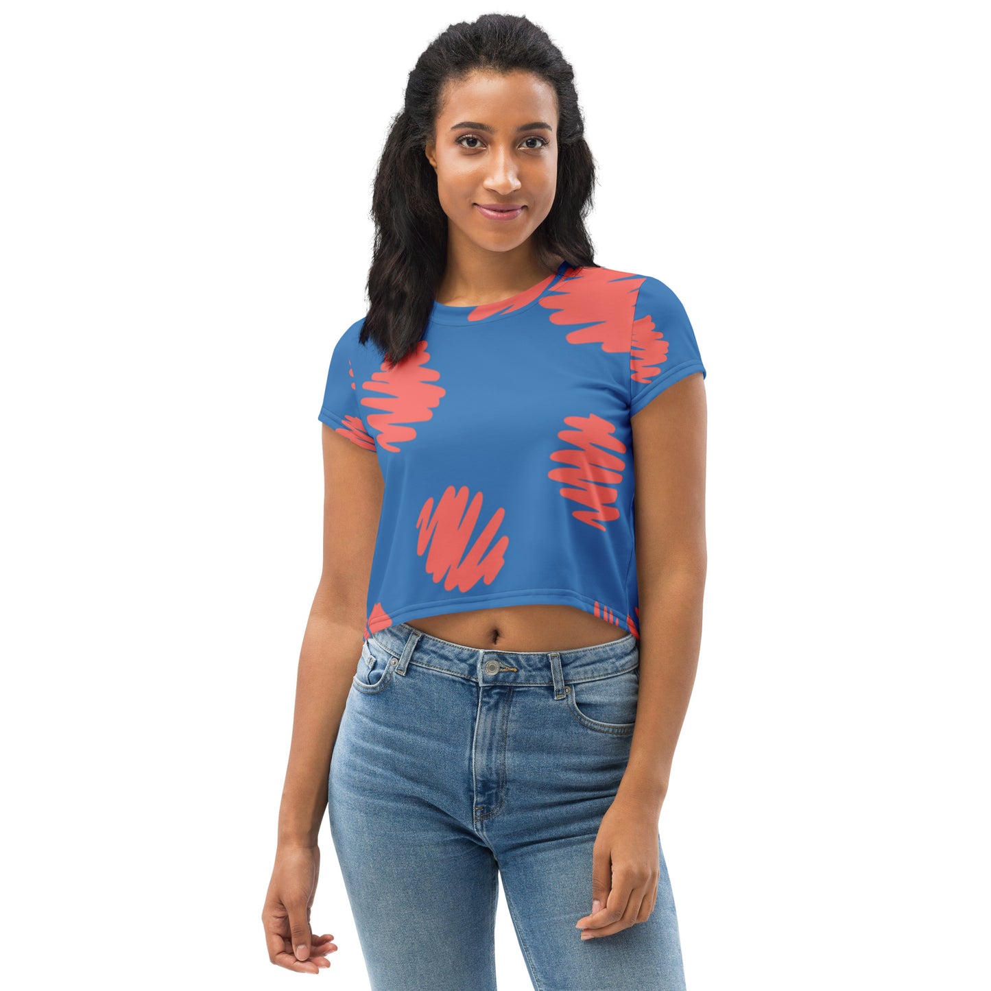 SUPA All-Over Print Crop Tee
