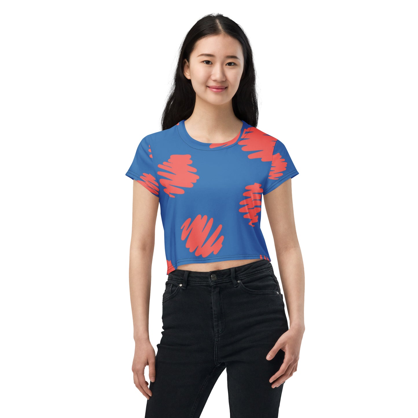 SUPA All-Over Print Crop Tee
