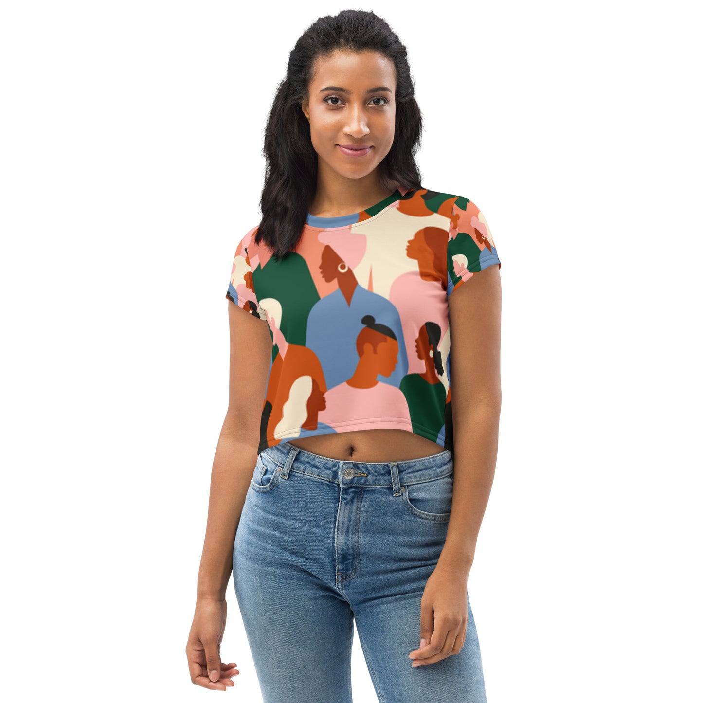 SUPA All-Over Print Crop Tee