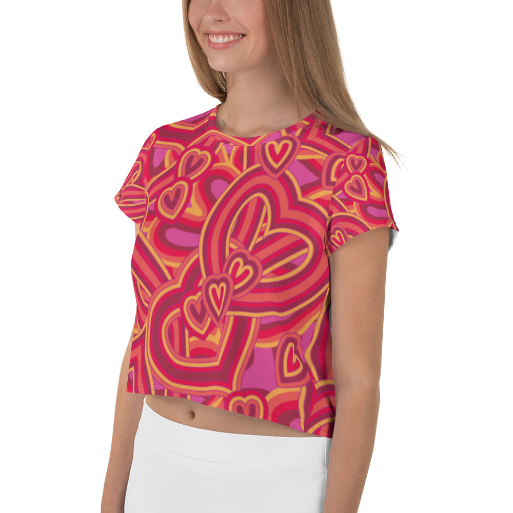 SUPA All-Over Print Crop Tee