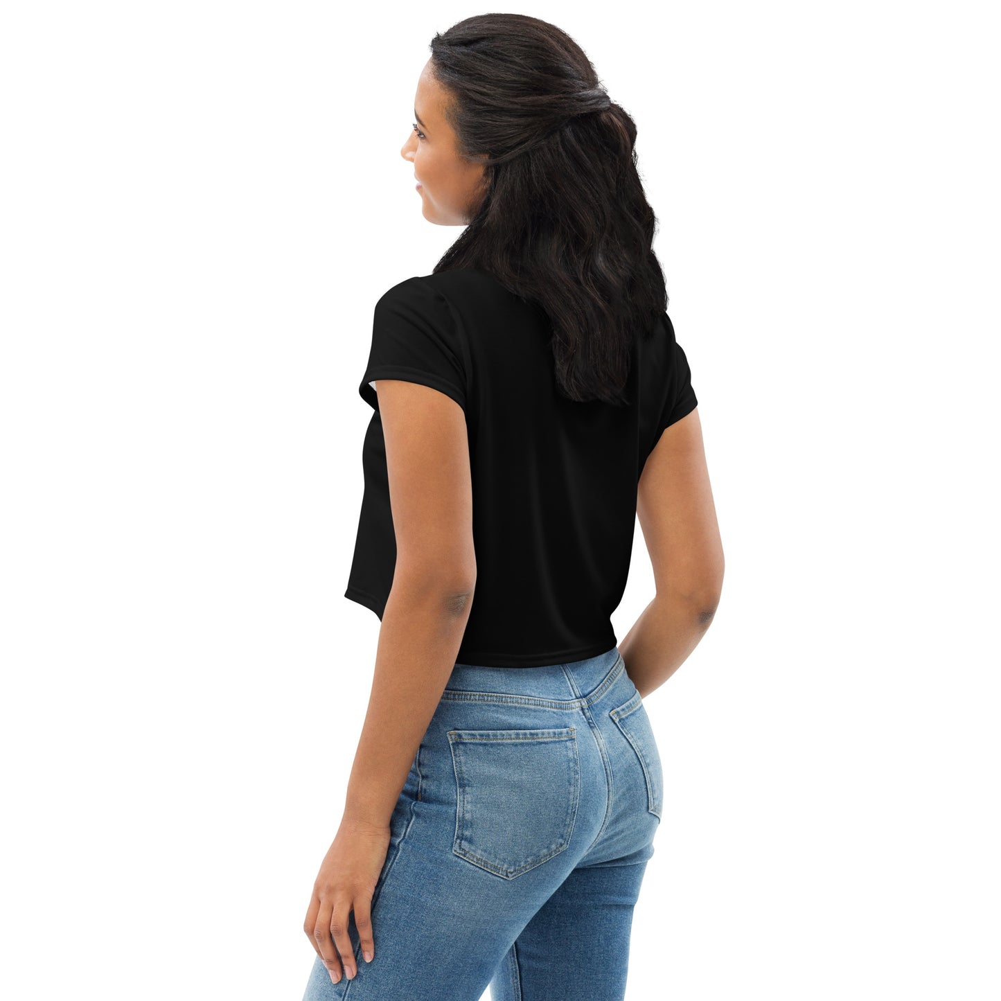 Voyea   All-Over Print Crop Tee