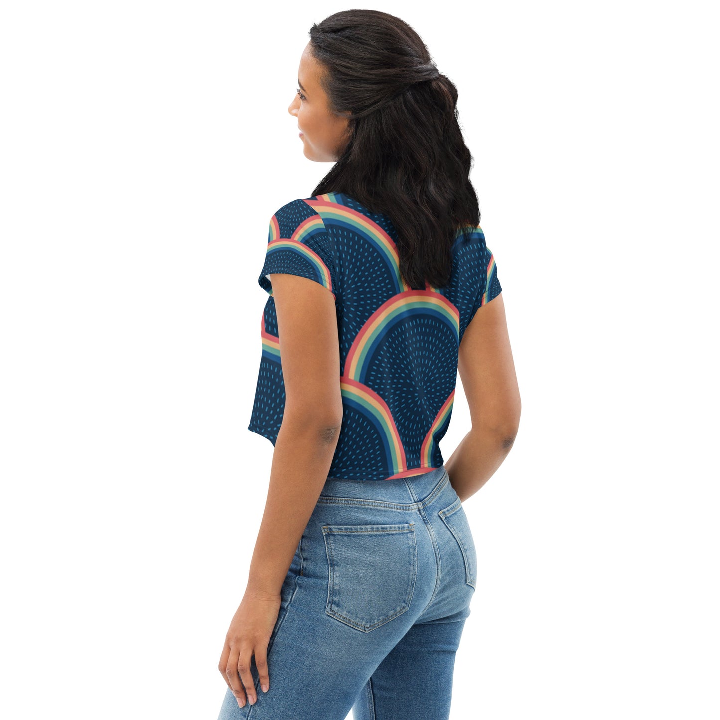 SUPA All-Over Print Crop Tee