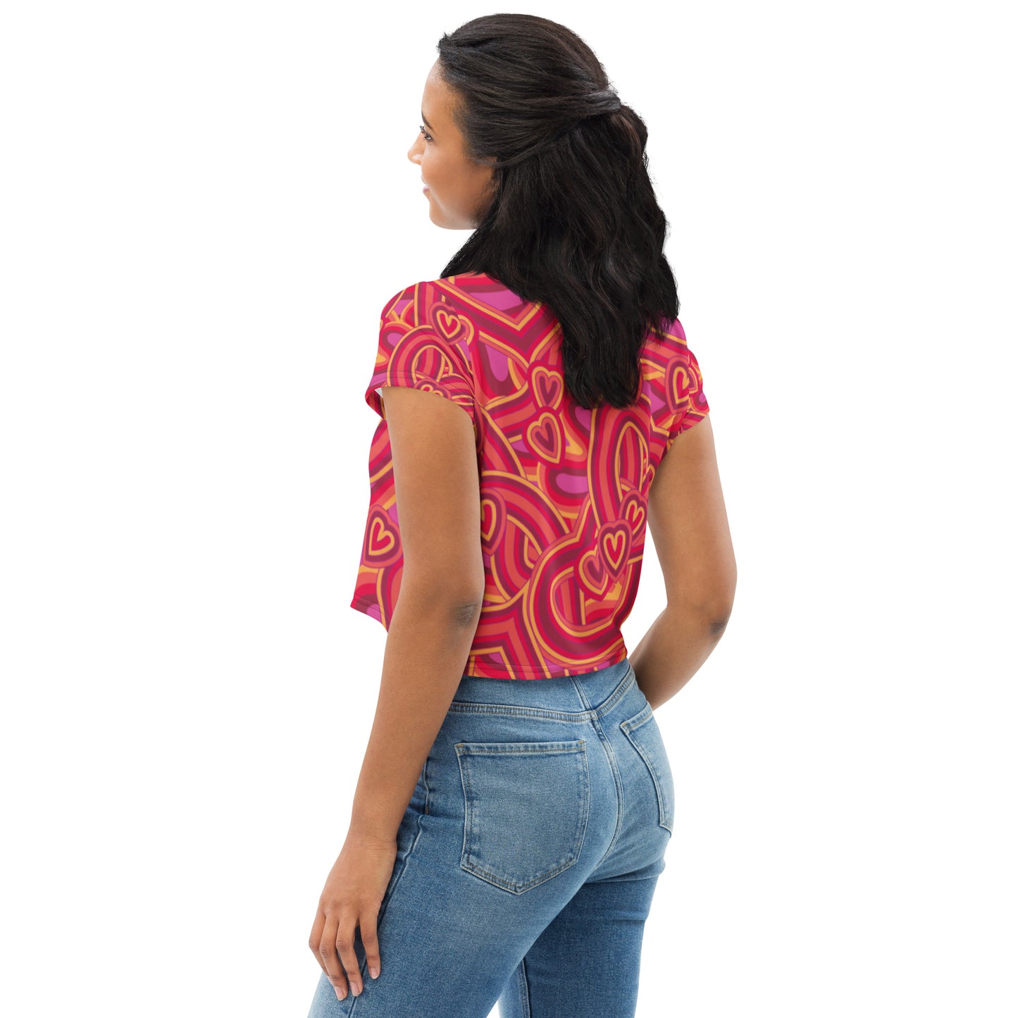 SUPA All-Over Print Crop Tee