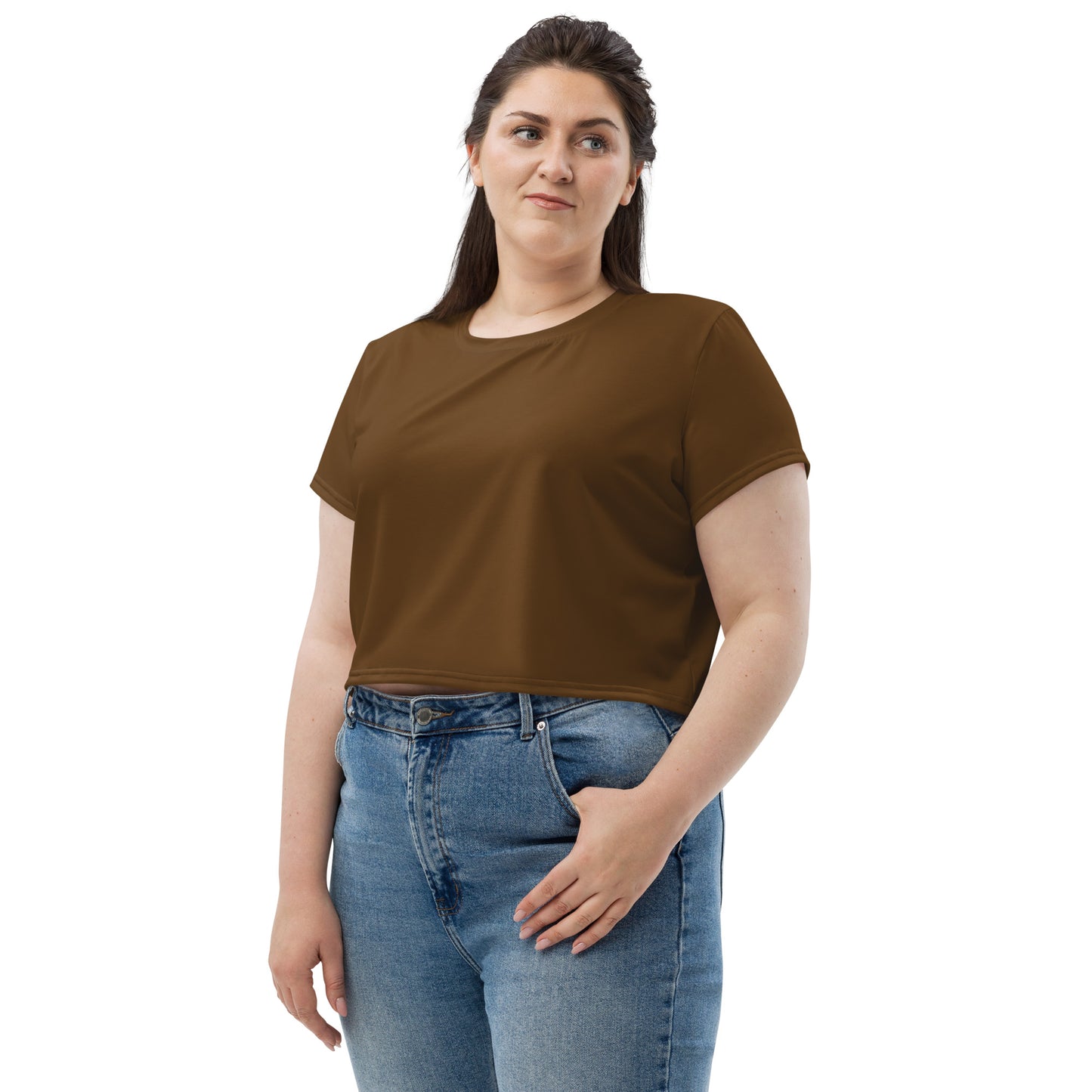 Voyea All-Over Print Crop Tee