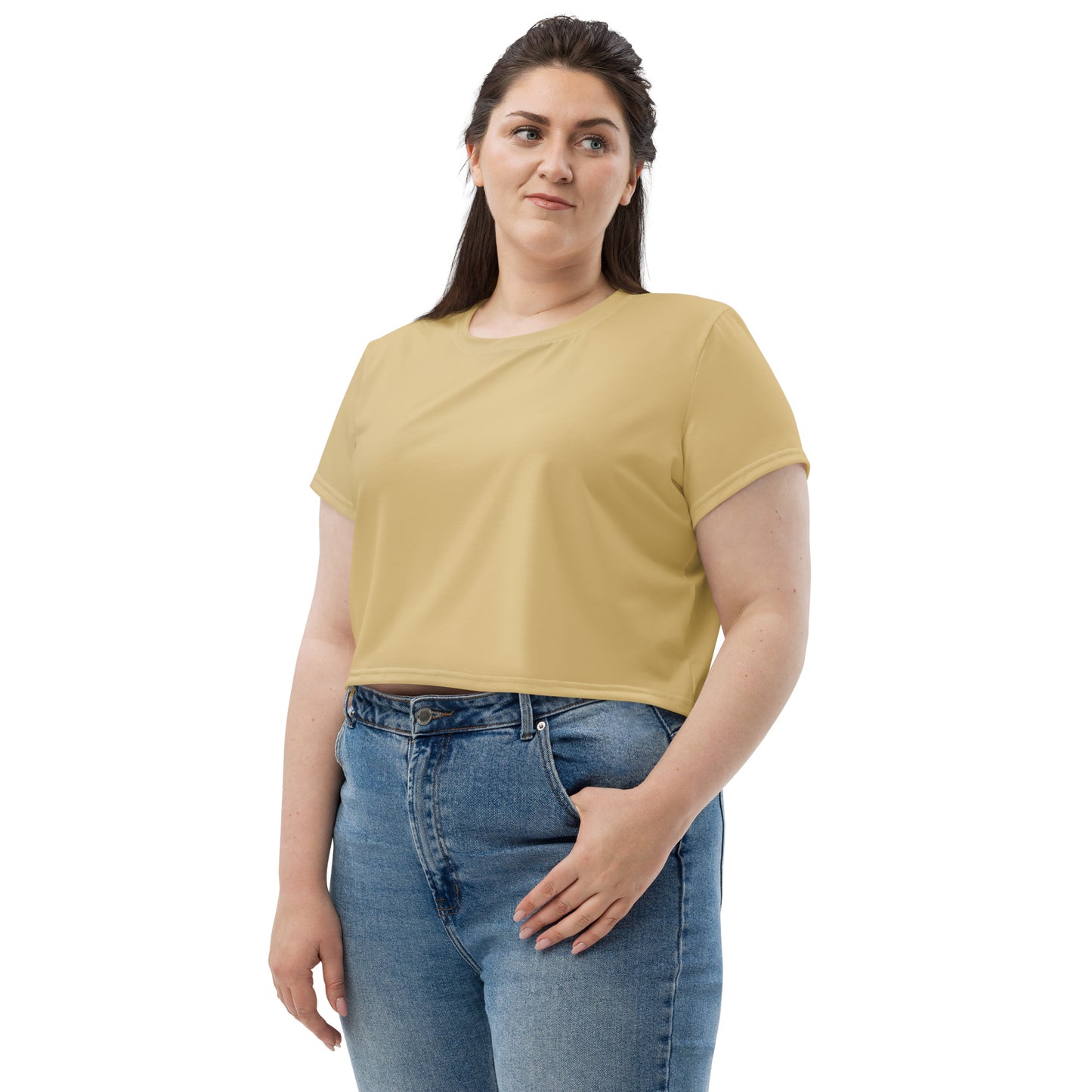 Voyea nAll-Over Print Crop Tee