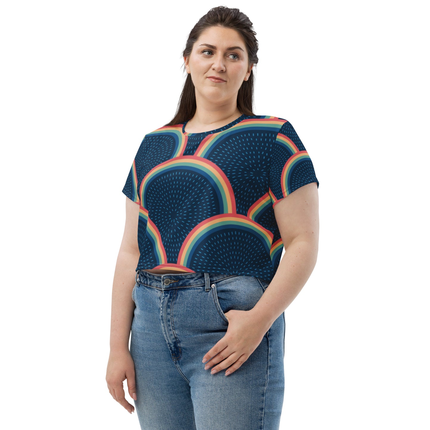SUPA All-Over Print Crop Tee