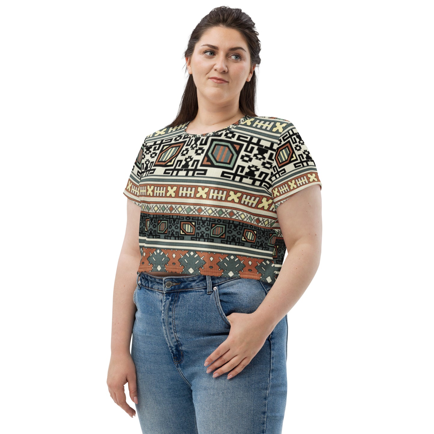 SUPA All-Over Print Crop Tee