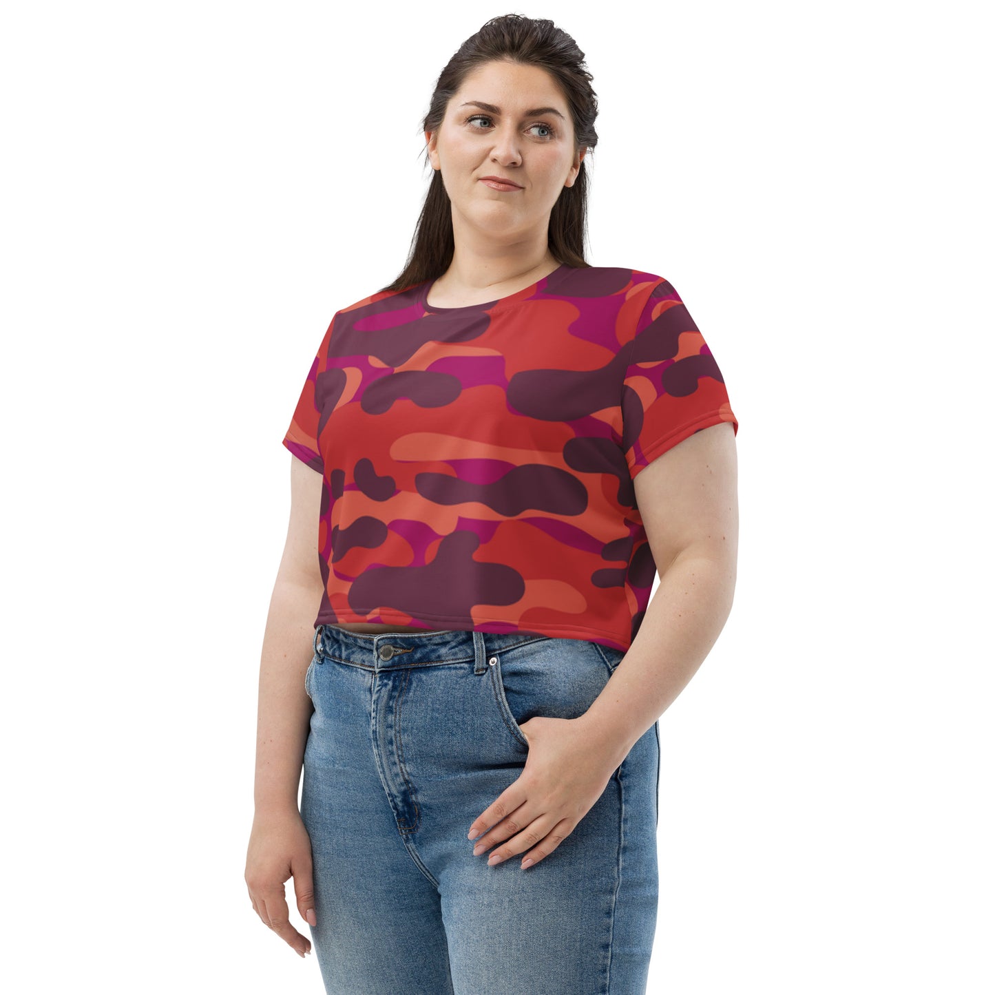 SUPA All-Over Print Crop Tee