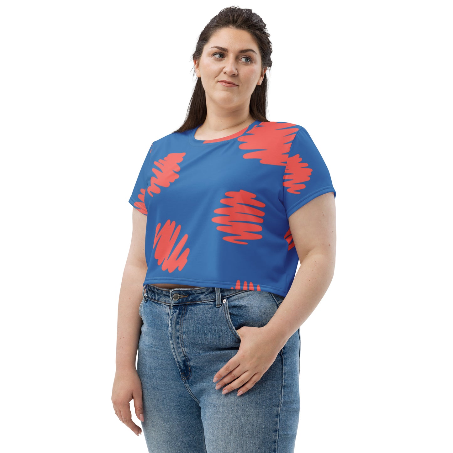 SUPA All-Over Print Crop Tee