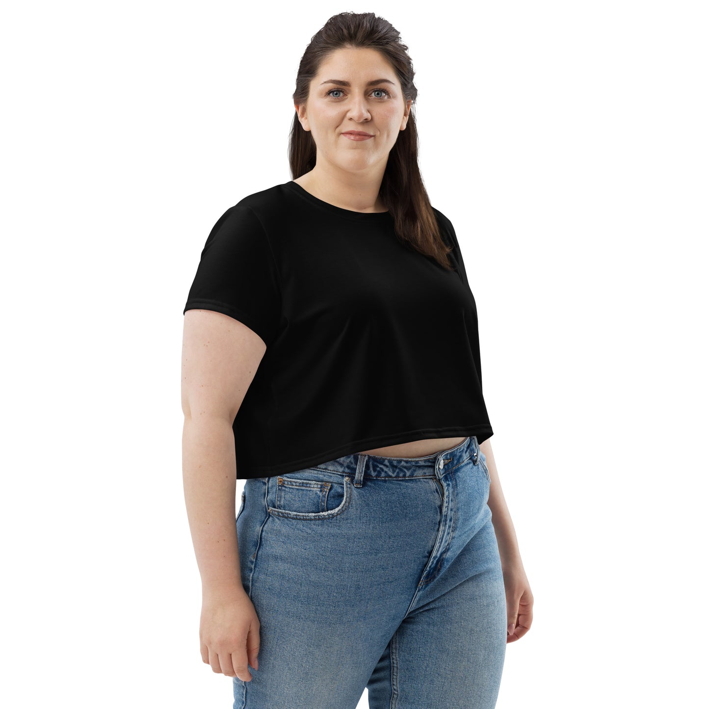 Voyea   All-Over Print Crop Tee