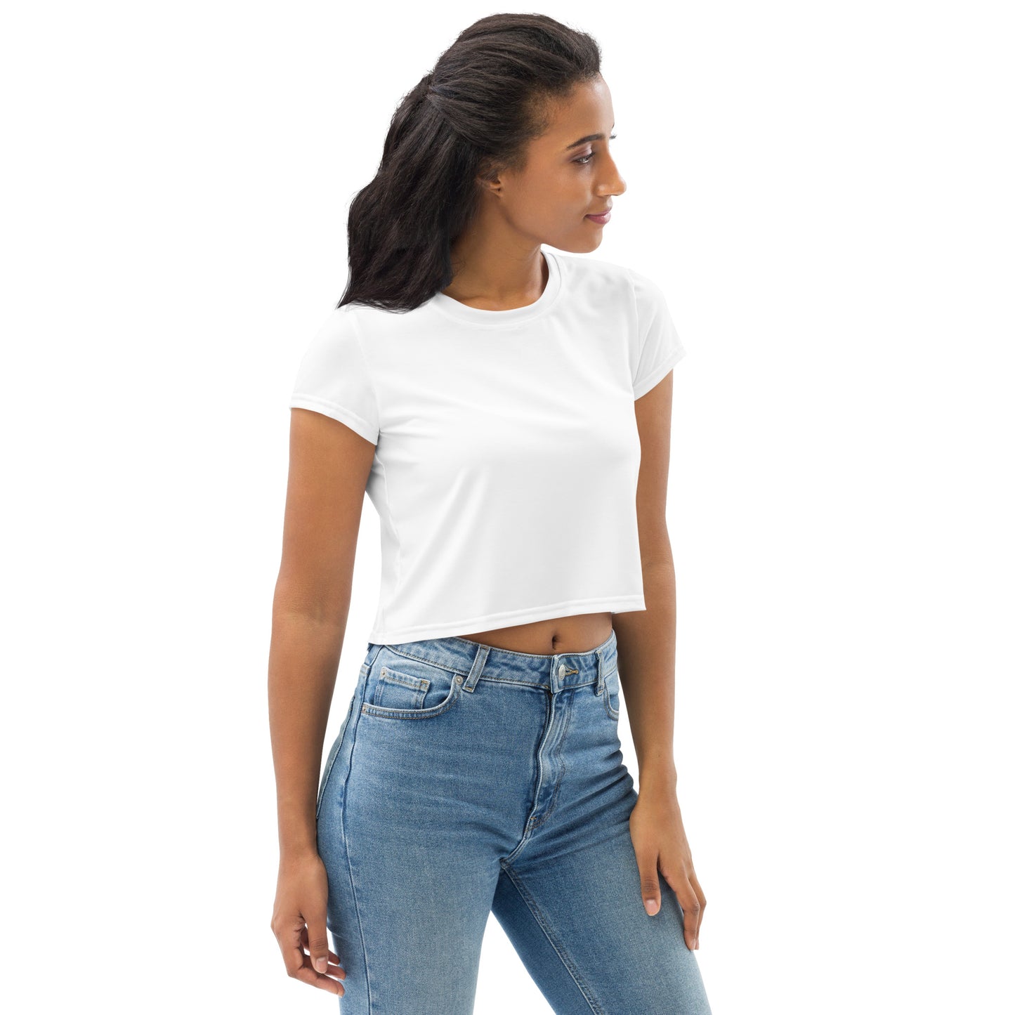 Voyea All-Over Print Crop Tee