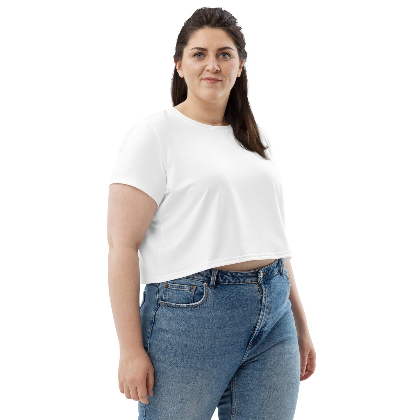 Voyea All-Over Print Crop Tee