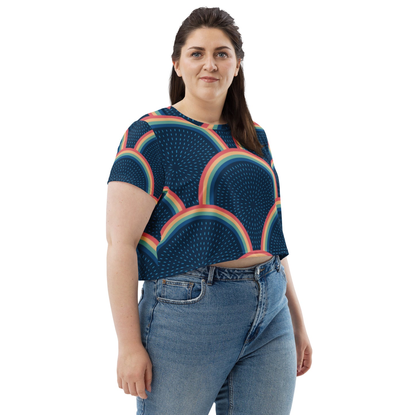 SUPA All-Over Print Crop Tee