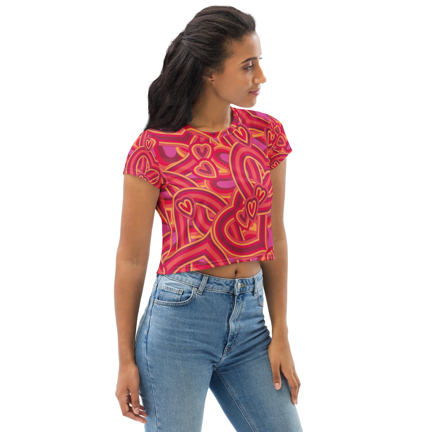 SUPA All-Over Print Crop Tee