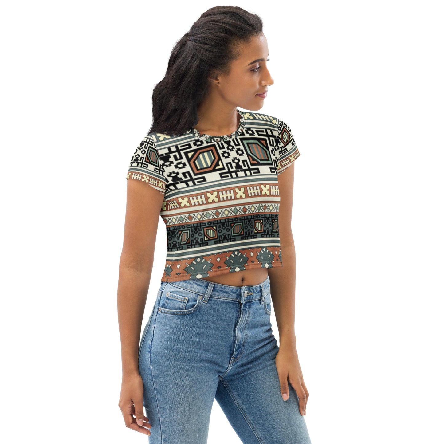 SUPA All-Over Print Crop Tee